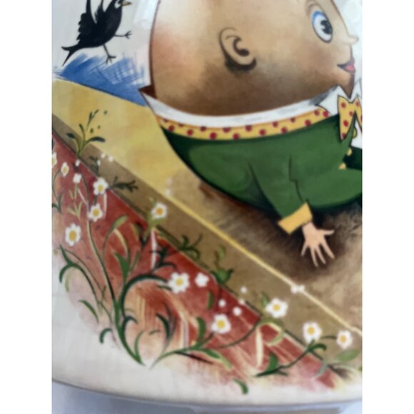 Vintage McCoy Humpty Dumpty Cookie Jar Lid Featuring Animal Motifs Ceramic Rare - Picture 11 of 16